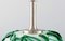 Vintage Dark Green and White Glass Table Lamp from Holmegaard, 1960s 3