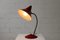 Lampe de Bureau Hexenhut Rouge Vin de HELO Leuchten, 1950s 3