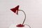 Red Wine Hexenhut Desk Lamp from HELO Leuchten, 1950s 1