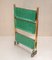 Vintage Green and Gold Brass Trolley from Textable 3