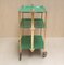 Vintage Green and Gold Brass Trolley from Textable, Image 6