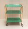 Vintage Green and Gold Brass Trolley from Textable 7