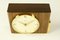 Horloge de Table Ato-Mat Mid-Century en Bois, Laiton et Verre de Junghans 2