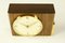 Mid-Century Wood, Brass & Glass Ato-Mat Table Clock from Junghans 2