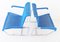 Blaue Vintage Modell D20 Stühle von Jean Prouve für Tecta, 2er Set 3
