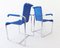 Blaue Vintage Modell D20 Stühle von Jean Prouve für Tecta, 2er Set 13