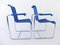 Vintage Model D20 Blue Chairs by Jean Prouve for Tecta, Set of 2 5