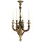 19th Century Hand Carved Gilt Wood Chandelier, Image 1