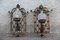 Large Italian Hand-Forged Golden Iron Sconces, 1950s, Set of 2 1