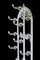 Antique Victorian White Cast Iron Hall Stand, 1890s, Image 6