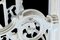 Antique Victorian White Cast Iron Hall Stand, 1890s, Image 8