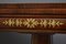 Antique Regency Brass Inlaid Rosewood Card Table, Image 5