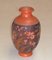 Vintage Wood and Polychrome Floral Vase by H. Votier 2