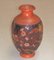 Vintage Wood and Polychrome Floral Vase by H. Votier 4