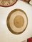 Vintage Round Hand-Made Beige and Green Indian Rug, 1983, Image 13