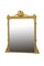 Espejo de repisa victoriano tardío antiguo de madera dorada, Imagen 1