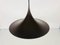 Lámpara colgante redonda en marrón de Fog & Morup, años 70, Imagen 4