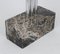 Appendiabiti Mid-Century in metallo cromato, marmo nero e vetro acrilico, Italia, anni '60, Immagine 4