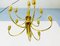 Mid-Century Brass Sputnik 12-Arm Chandelier, 1960s 6