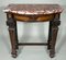 Antique French Napoleon III Mahogany and Marble Console Tables, Set of 2 4