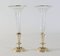 Antique Soliflores, Crystal and Gilded Bronze Vases, Set of 2 8