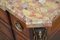 Antique Continental Mahogany, Satinwood, and Marble Commode, Image 2