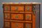 Antique Continental Mahogany, Satinwood, and Marble Commode 10