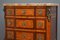 Antique Continental Mahogany, Satinwood, and Marble Commode, Image 10