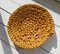 Large French Ochre Yellow Vallauris Ceramic Rope Dish from S.A.P., 1950s 4