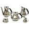 Mid-Century Modern Danish Silver Plated Tea & Coffee Set by Hans Bunde for Cohr, 1960s, Set of 5 1