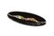Assiette Ovale Cascata C20 en Verre de Murano Noir par Vévé Glass 2