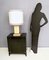 Vintage Parchment and Brass Table Lamp by Aldo Tura, 1960s 2
