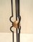 Wrought Iron & Wood Tripod Lamp from René Prou, 1940s 4