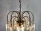 Mid-Century Italian Murano White and Yellow Crystal Chandelier by Paolo Venini, 1970s 9