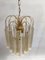 Mid-Century Italian Murano White and Yellow Crystal Chandelier by Paolo Venini, 1970s 2