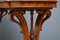 Mesa auxiliar victoriana antigua de madera nudosa de nogal, Imagen 7