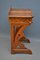 Antique Gothic Revival Burr Walnut Console Table, Image 2