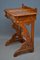 Antique Gothic Revival Burr Walnut Console Table 5