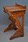 Antique Gothic Revival Burr Walnut Console Table, Image 5