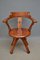 Antique Victorian Mahogany Office Chair 8