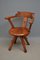 Antique Victorian Mahogany Office Chair, Image 1