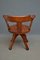 Antique Victorian Mahogany Office Chair, Image 2