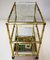 Italian Brass & Crystal Bar Trolley, 1950s, Image 4