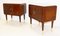 Italian Walnut Nightstands, 1950s, Set of 2 2