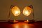 Kleine Nachttischlampen aus Blasenglas, 1950er, 2er Set 8