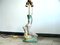 Vintage German Glazed Ceramic & Brass Figurine Lamp, 1920s 17