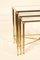 Golden Brass Nesting Tables from Maison Jansen, 1950s, Set of 3 3
