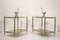 Tables d'Appoint en Laiton et Or de Maison Jansen, 1950s, Set de 2 6