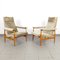 Fauteuils Mid-Century en Bois, 1960s, Set de 2 1