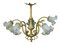 Antique French Louis XV Revival Style Gilt Bronze and Glass Chandelier, 1900s 1